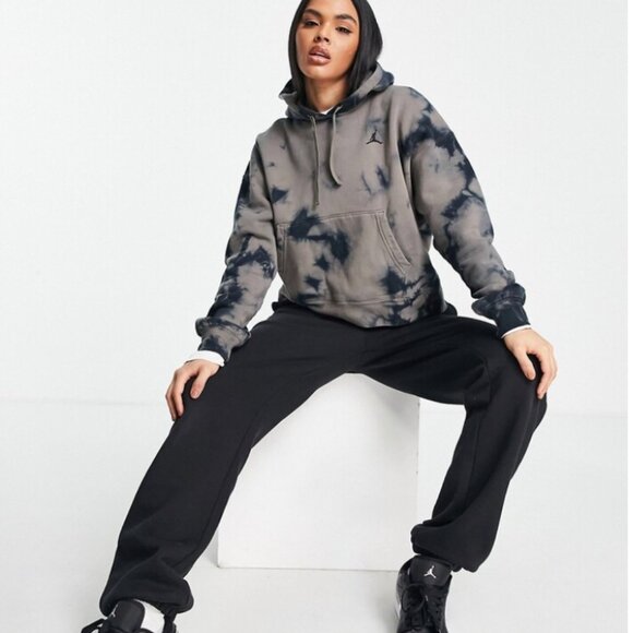 Women's Jordan Heritage Tie Dye Hoodie DM5238-104 | Rare | Cream Neon Orange | - Picture 12 of 12